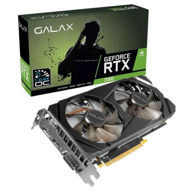 GG-RTX 2060 1Click OC PCIE 6GB GDDR6 122 GALAX GeForce® RTX 2060