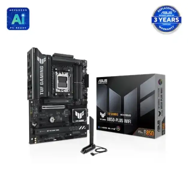 ASUS TUF GAMING B850-PLUS WIFI AMD Ryzen AM5 ATX Gaming Motherboard