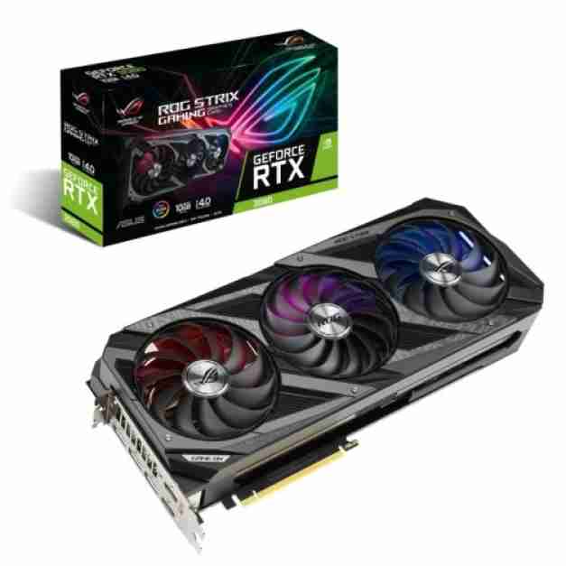 Asus ROG Strix GeForce RTX 3080 10GB GDDR6X Graphics Ca...