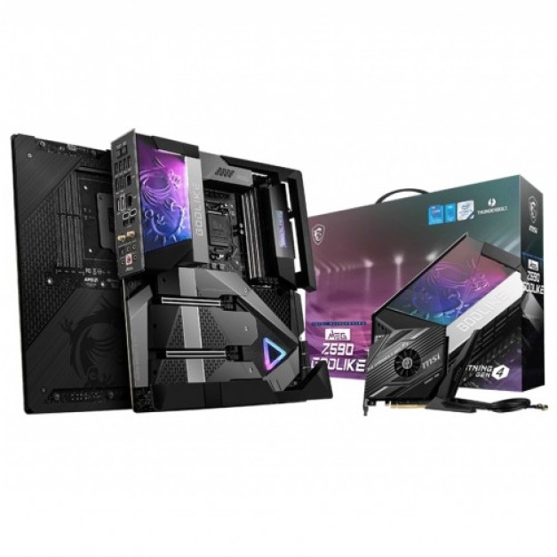 MSI MEG Z590 GODLIKE Intel 11th Gen E-ATX Gaming Mother...