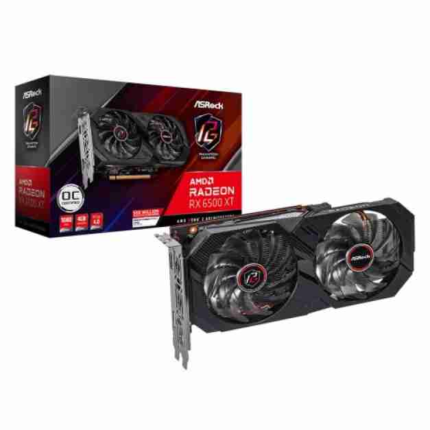 ASRock Radeon RX 6500 XT Phantom Gaming D 4GB OC GDDR6...