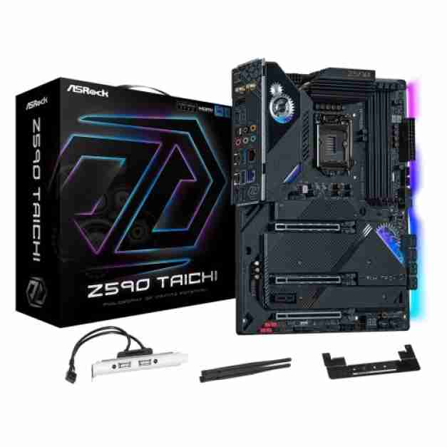 ASRock Z590 Taichi Wi-Fi 10th and 11th Gen ATX Motherbo...